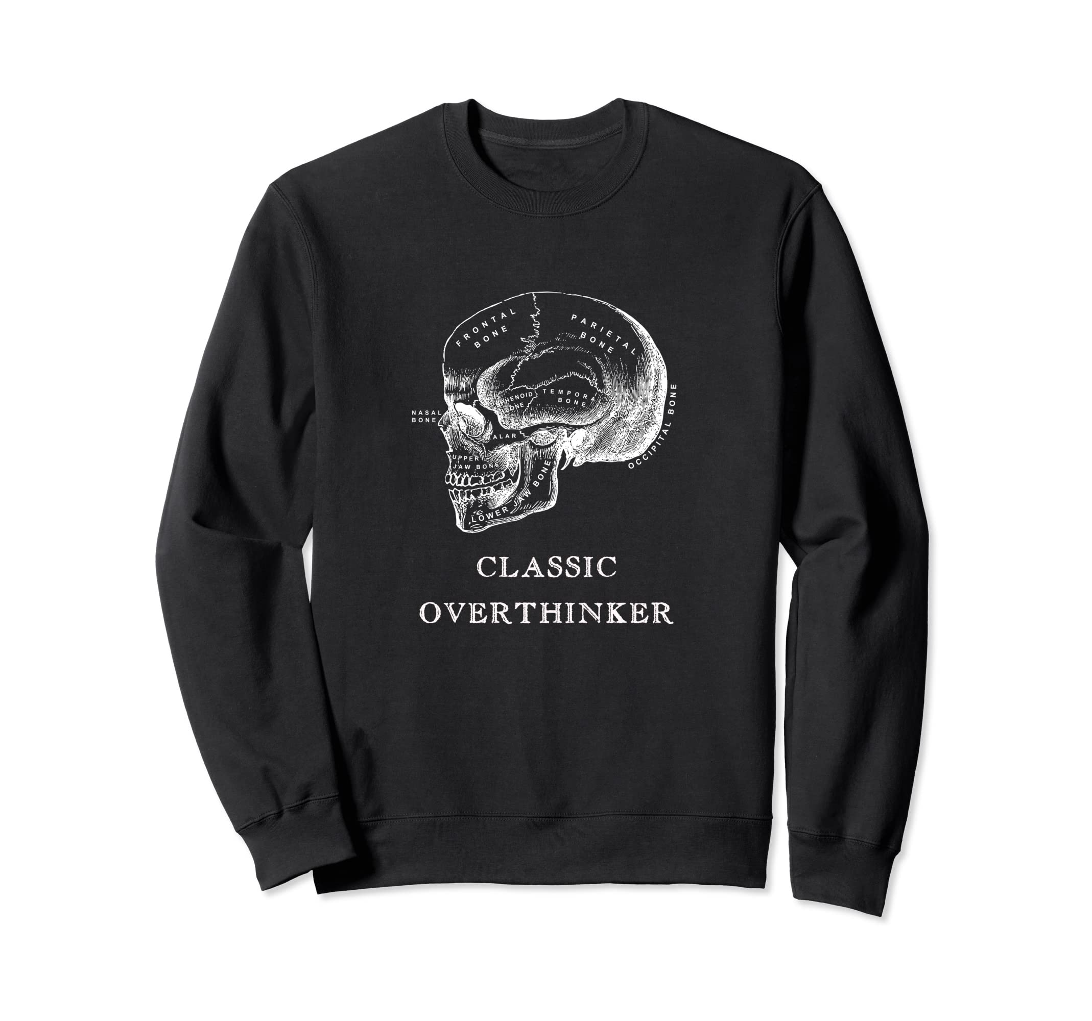 Overthinker Anxiety Worry Insomnia Sweatshirt - Graphic Print for Adults - T-Shirt, Sweatshirt, Hoodie