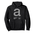 Letter Helvetica Typographic Minimalistic Hoodie - Trendy Graphic Men Women - T-Shirt, Sweatshirt, Hoodie