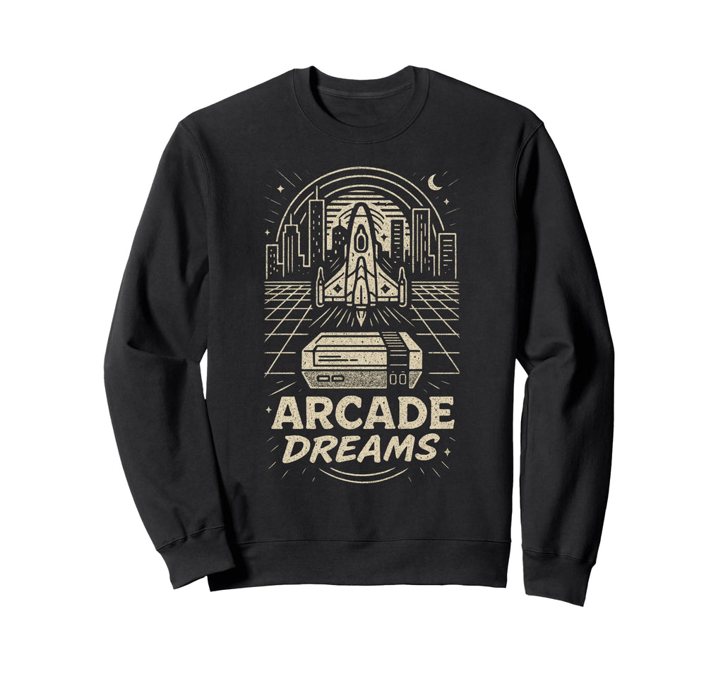 Arcade Gamer 80S Gaming Video Sweatshirt - Aesthetic Graphic for Adults - T-Shirt, Sweatshirt, Hoodie