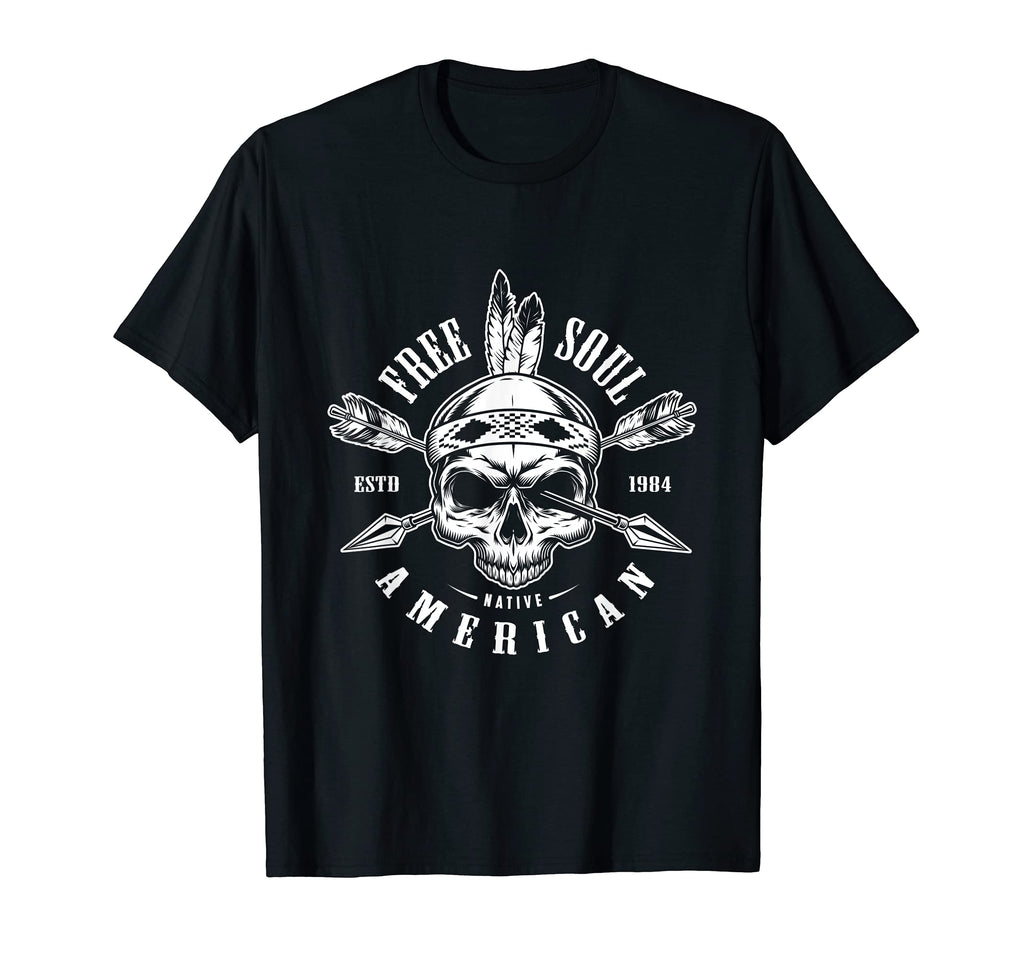 Native American Spirit Motorcycle Skull T-Shirt - Aesthetic Graphic Unisex - T-Shirt, Sweatshirt, Hoodie