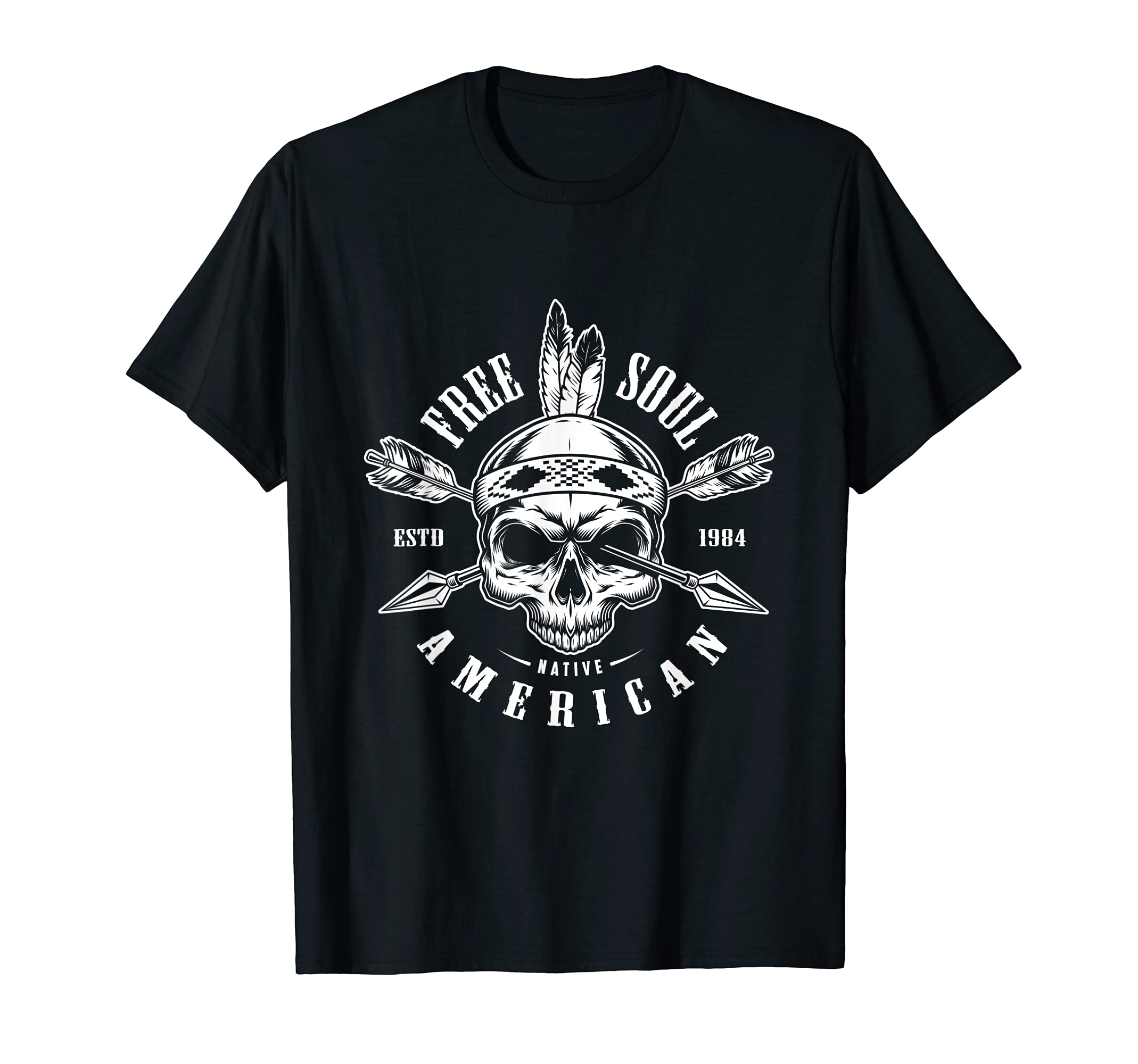 Native American Spirit Motorcycle Skull T-Shirt - Aesthetic Graphic Unisex - T-Shirt, Sweatshirt, Hoodie