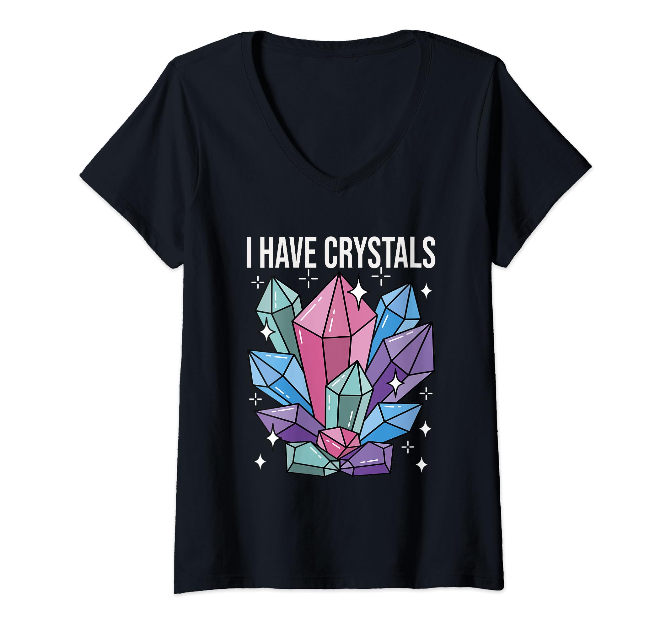 Womens Crystal Healing Spiritual T-Shirt - Streetwear Style for Adults - T-Shirt, Sweatshirt, Hoodie