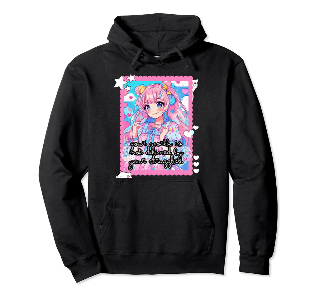 Gothic Dreams Empowered Mind Pastel Hoodie - Unique Graphic for Adults - T-Shirt, Sweatshirt, Hoodie