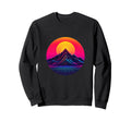 80S Sunset And Mountain Synthwave Sweatshirt - Aesthetic Graphic Unisex - T-Shirt, Sweatshirt, Hoodie