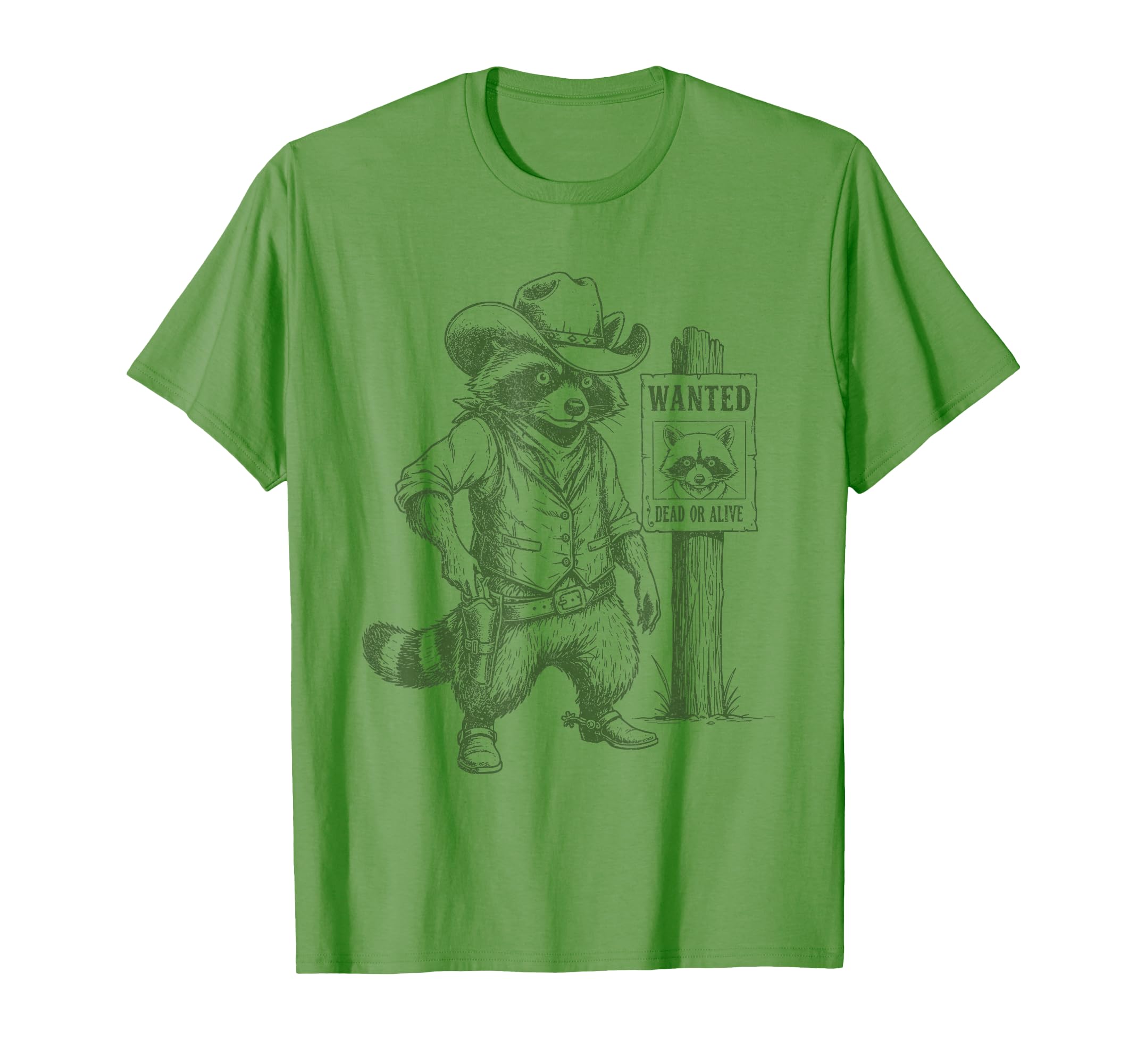 Raccoon Cowboy Western Outlaw T-Shirt - Aesthetic Graphic Unisex - T-Shirt, Sweatshirt, Hoodie