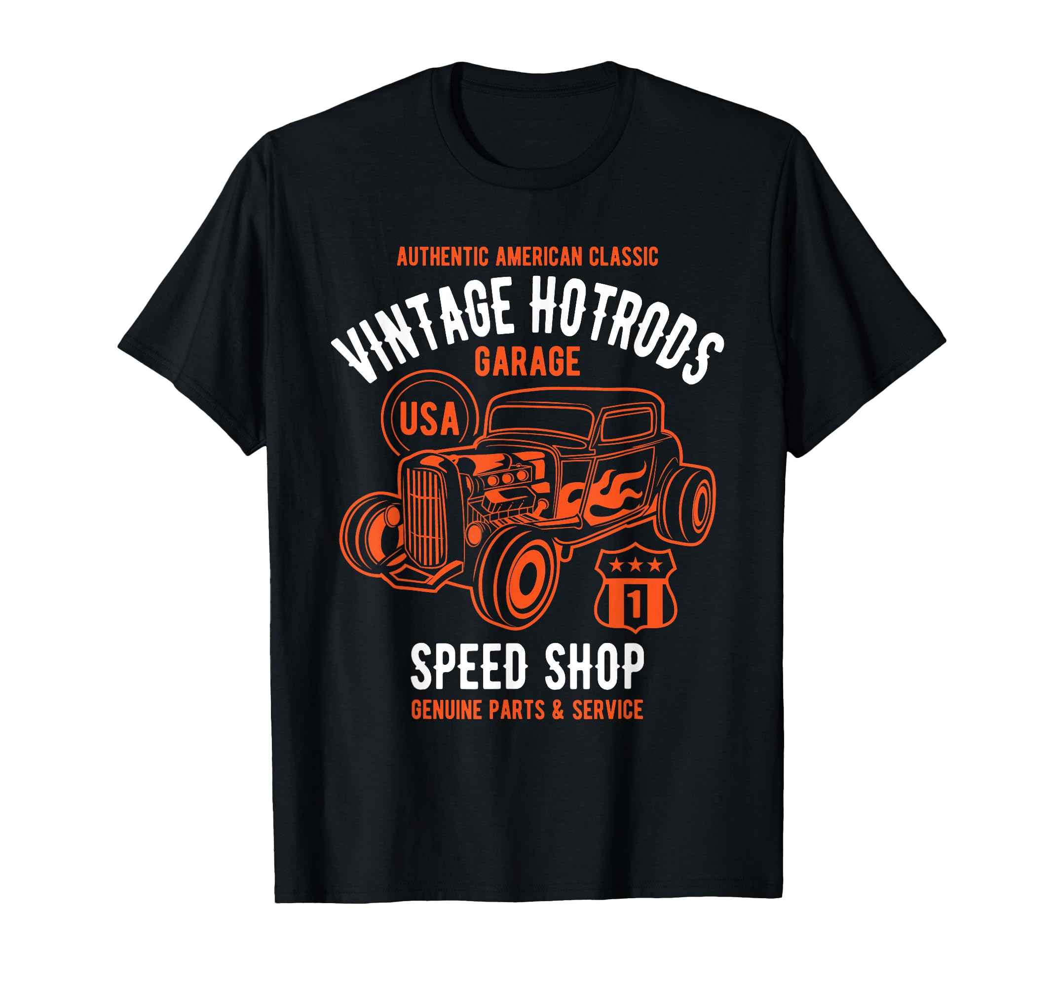 Speed Shop Hotrod Car T-Shirt - Trendy Graphic Unisex - T-Shirt, Sweatshirt, Hoodie