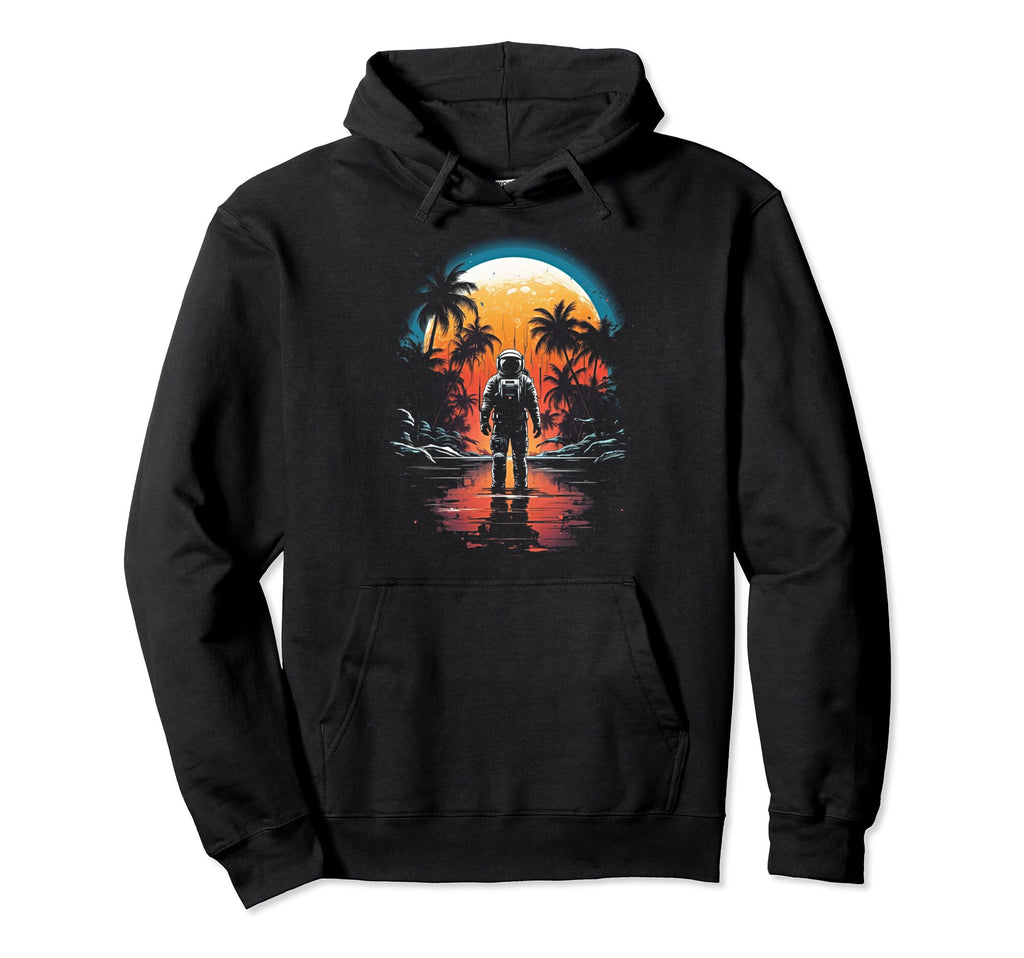 Synthwave Astronaut Cyberpunk 80S Sci Fi Hoodie - Aesthetic Graphic Unisex - T-Shirt, Sweatshirt, Hoodie