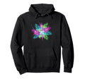 Synthwave Tropical Palm Leaves Hoodie - Casual Everyday Wear Men Women - T-Shirt, Sweatshirt, Hoodie