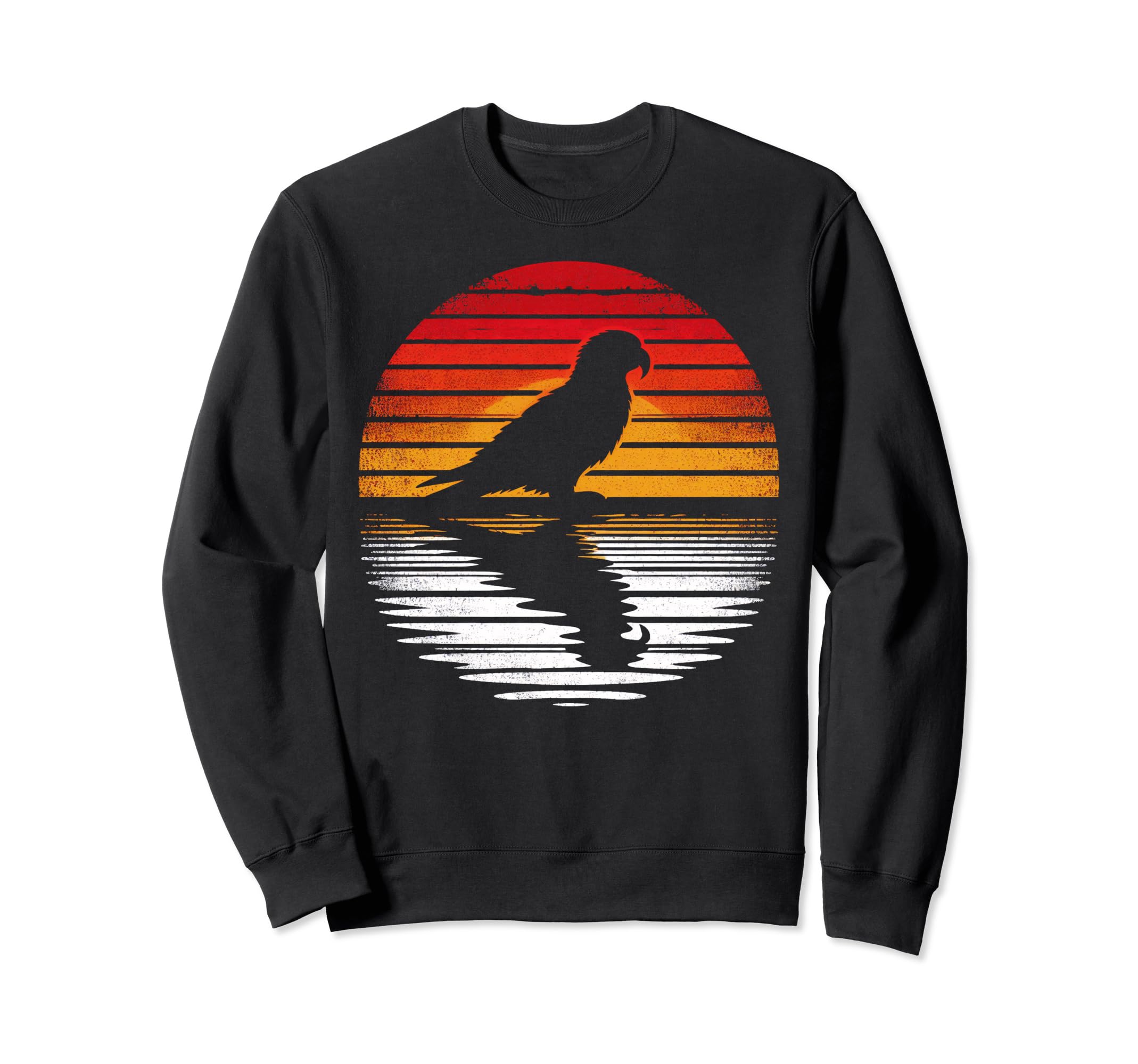 Lorikeet Bird Sunset Safari 70S Sweatshirt - Novelty Apparel Unisex - T-Shirt, Sweatshirt, Hoodie