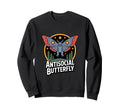 Moth Mann Cryptid Mothman Anti Sweatshirt - Aesthetic Graphic for Adults - T-Shirt, Sweatshirt, Hoodie