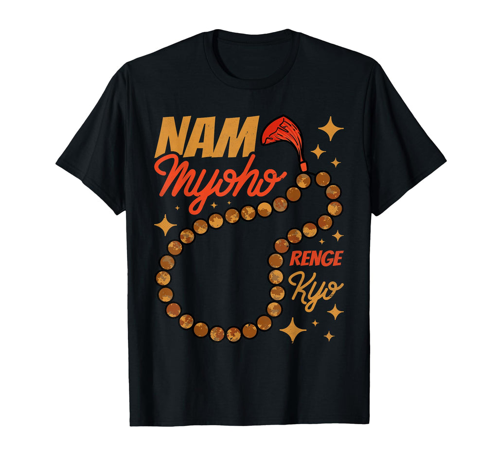 Mala Beads Nam Myoho Renge Kyo T-Shirt - Novelty Apparel for Adults - T-Shirt, Sweatshirt, Hoodie