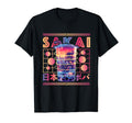 Sakai City 80S Synthwave Boba Tea Japan T-Shirt - Streetwear Style Unisex - T-Shirt, Sweatshirt, Hoodie