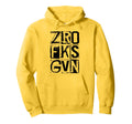 Zero Fucks Given Distressed Bold Hoodie - Fun Novelty Design Men Women - T-Shirt, Sweatshirt, Hoodie