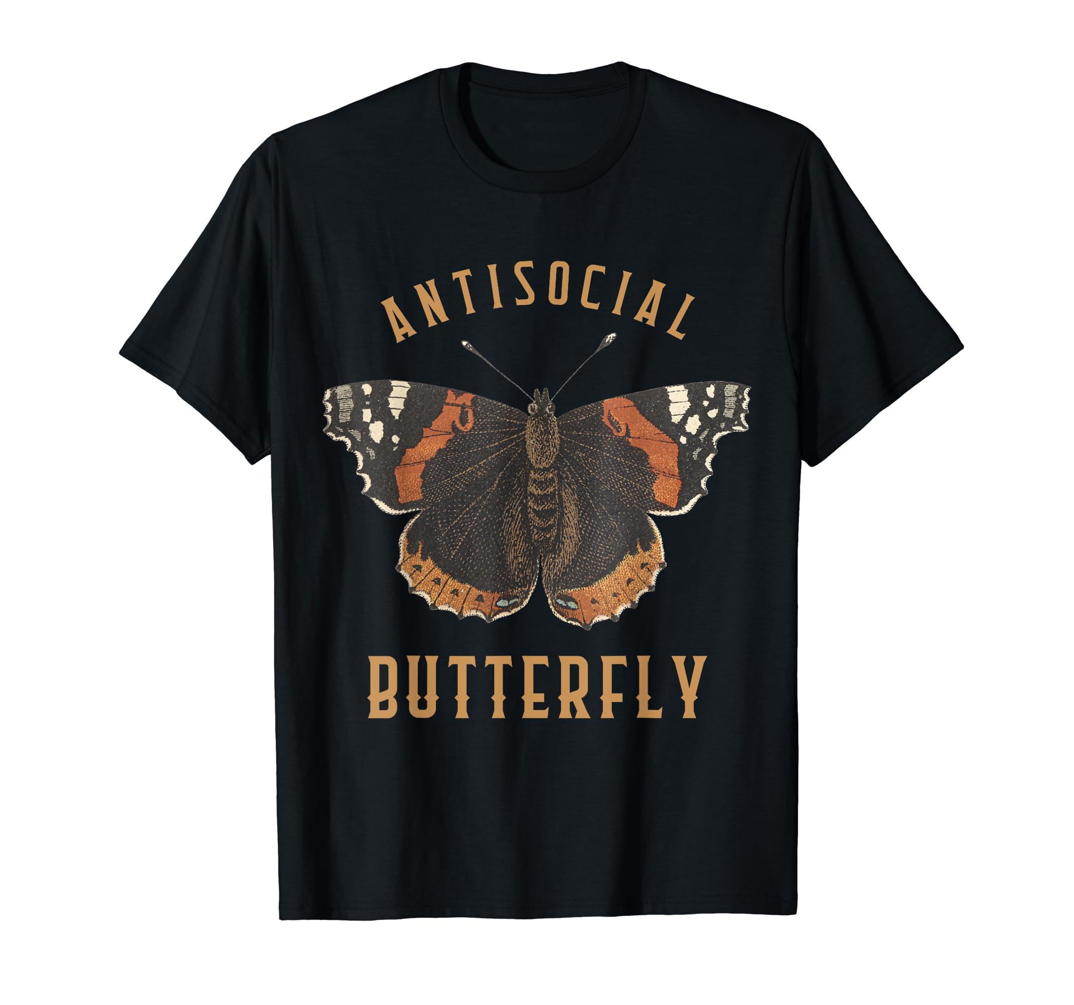 Funny Antisocial Butterfly Aesthetic T-Shirt - Streetwear Style for Adults - T-Shirt, Sweatshirt, Hoodie