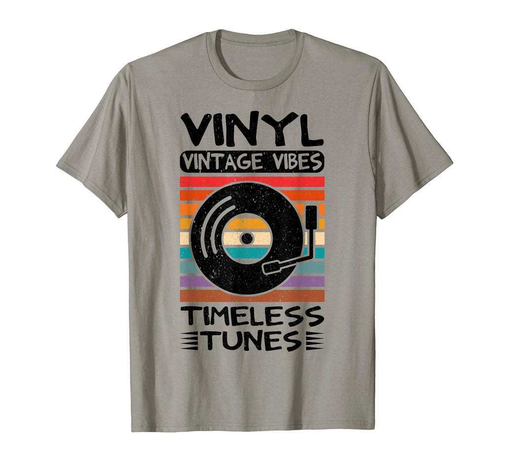 Vinyl Vibes Timeless Tunes Vinyl T-Shirt - Fun Novelty Design for Adults - T-Shirt, Sweatshirt, Hoodie