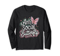 Anti Social Butterfly T-Shirt - Trendy Graphic Unisex - T-Shirt, Sweatshirt, Hoodie