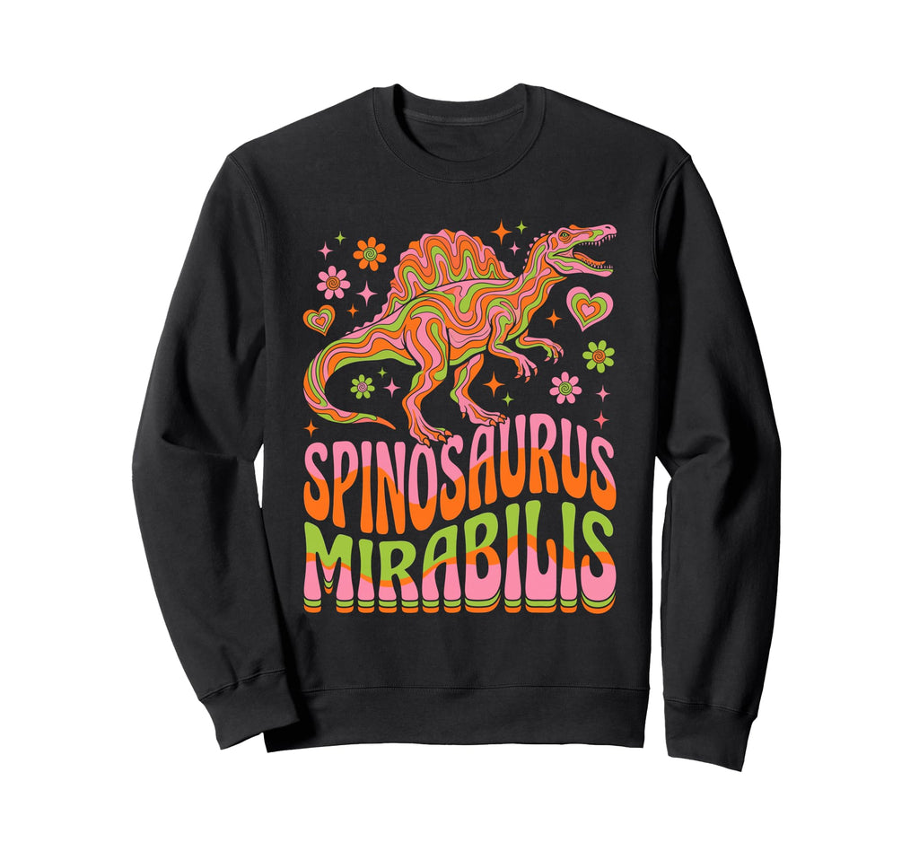 Groovy Spinosaurus Mirabilis 70S Sweatshirt - Custom Art Print Unisex - T-Shirt, Sweatshirt, Hoodie
