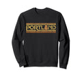 Portland Oregon Pine Distressed Sweatshirt - Minimalist Print Men Women - T-Shirt, Sweatshirt, Hoodie
