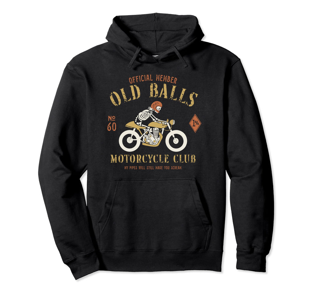 Motorcycle Biker Mens 60Th Birthday Hoodie - Aesthetic Graphic Unisex - T-Shirt, Sweatshirt, Hoodie