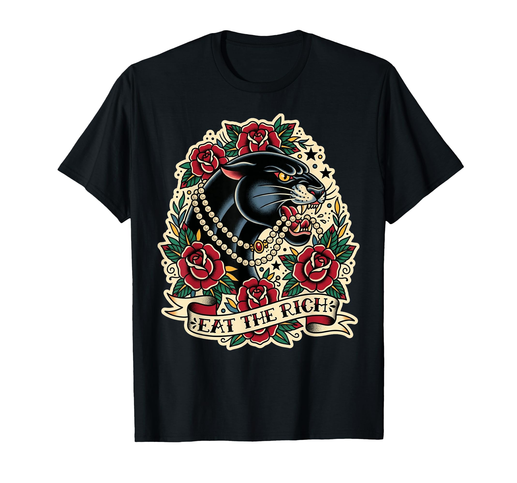 Eat Rich Traditional American Tattoo T-Shirt - Casual Everyday Wear Unisex - T-Shirt, Sweatshirt, Hoodie