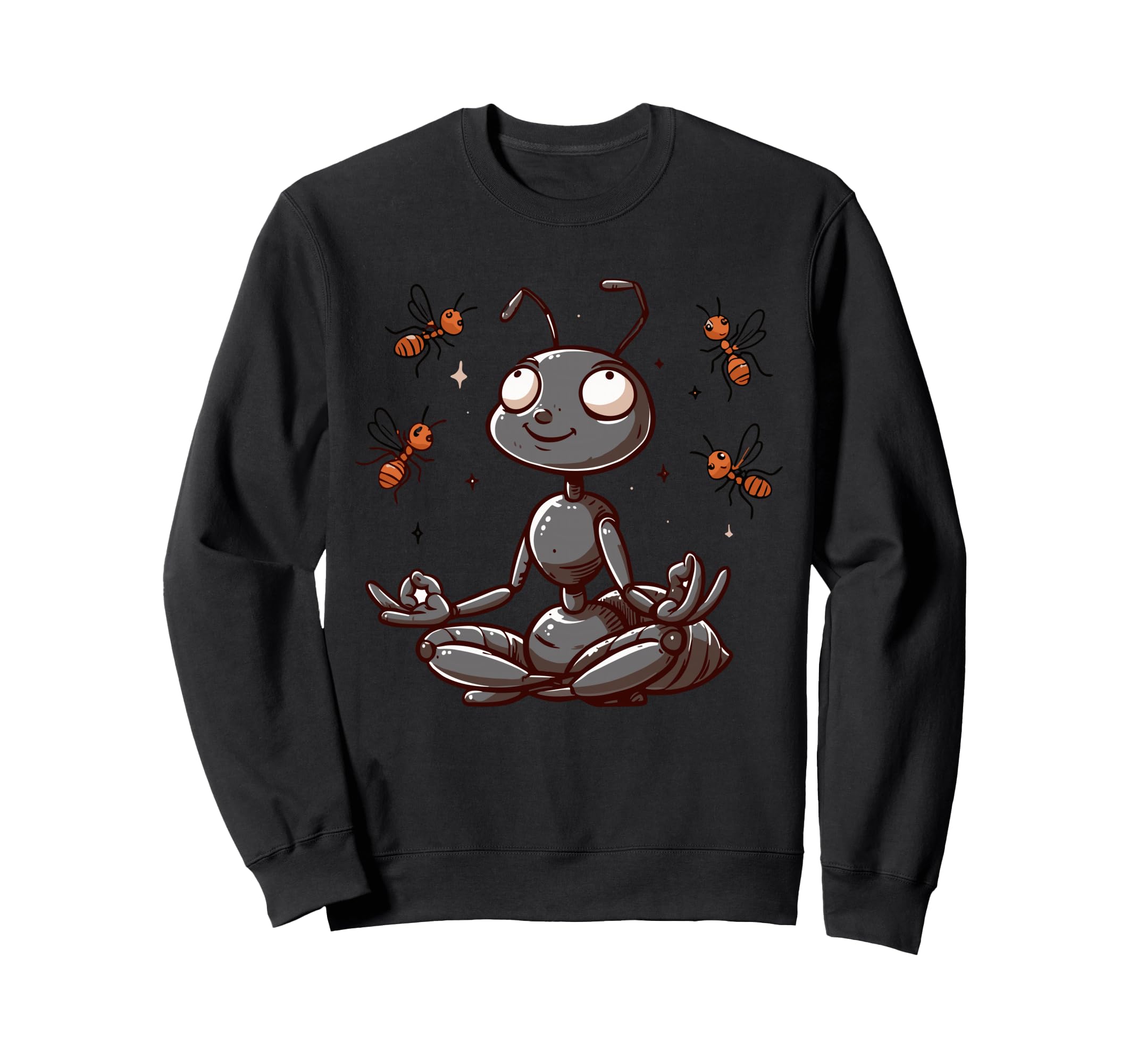 Meditation Ant Yoga Pose Sweatshirt - Casual Everyday Wear Men Women - T-Shirt, Sweatshirt, Hoodie