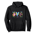 Peace Love Skate Roller Skating Peace Hoodie - Streetwear Style Men Women - T-Shirt, Sweatshirt, Hoodie