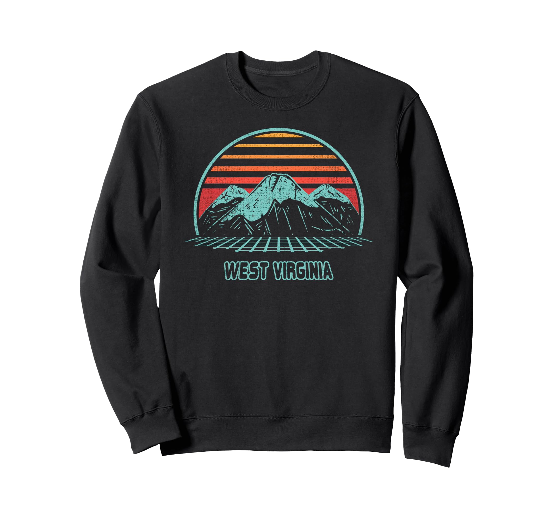 West Virginia Mountain Hiking 80S Sweatshirt - Aesthetic Graphic for Adults - T-Shirt, Sweatshirt, Hoodie