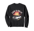 Car Holic Sunset Car Sweatshirt - Casual Everyday Wear for Adults - T-Shirt, Sweatshirt, Hoodie