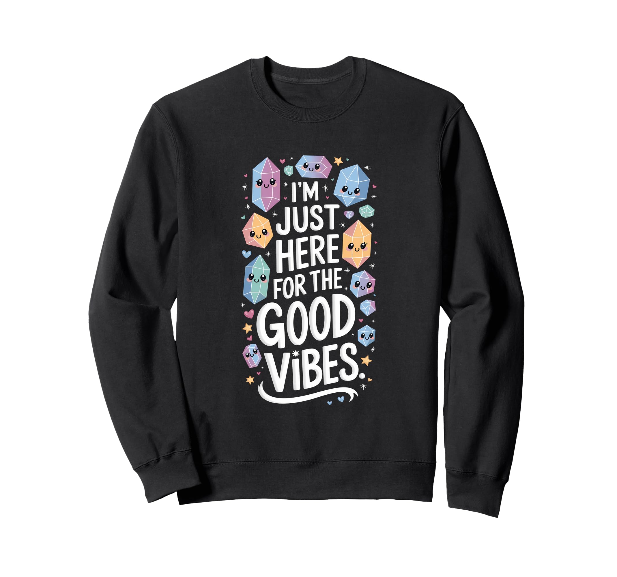 Healing Stone Crystals Energy Sweatshirt - Casual Everyday Wear Unisex - T-Shirt, Sweatshirt, Hoodie