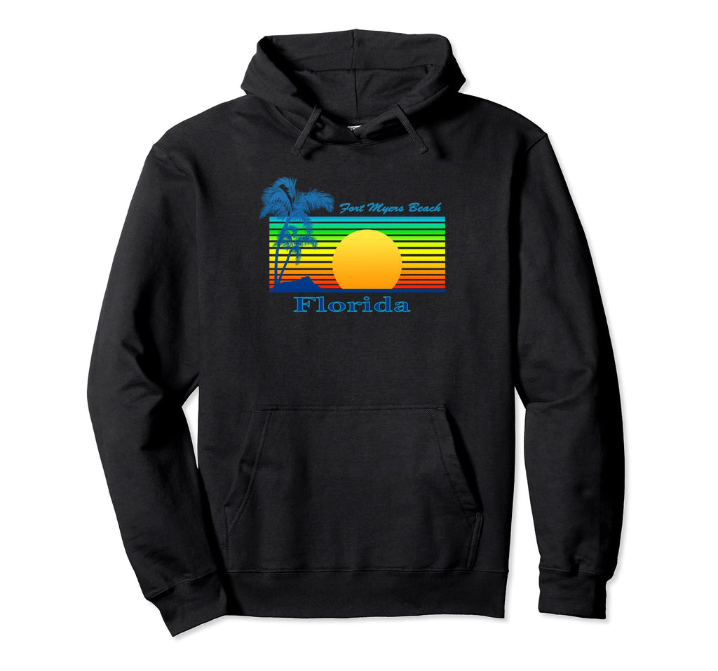 Fort Myers Beach Florida Tropical Beach Hoodie - Unique Graphic Unisex - T-Shirt, Sweatshirt, Hoodie