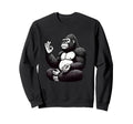 Meditation Gorilla Yoga Pose Sweatshirt - Fun Novelty Design Men Women - T-Shirt, Sweatshirt, Hoodie