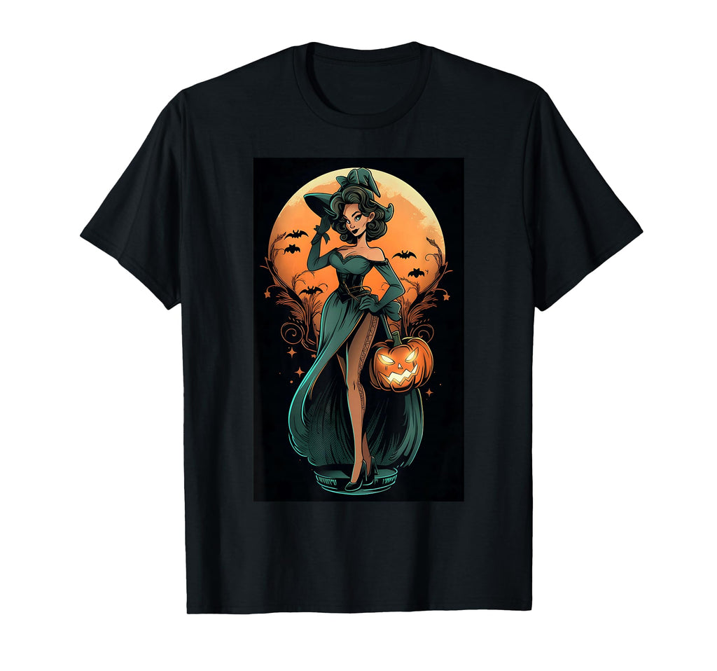 Halloween Flair Pin Up Creation T-Shirt - Minimalist Print Unisex - T-Shirt, Sweatshirt, Hoodie