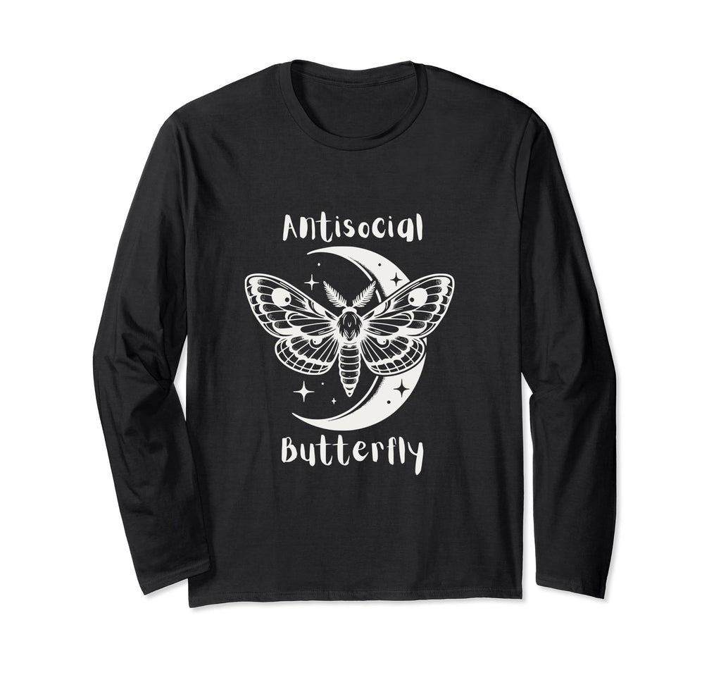 Antisocial Butterfly T-Shirt - Casual Everyday Wear Men Women - T-Shirt, Sweatshirt, Hoodie