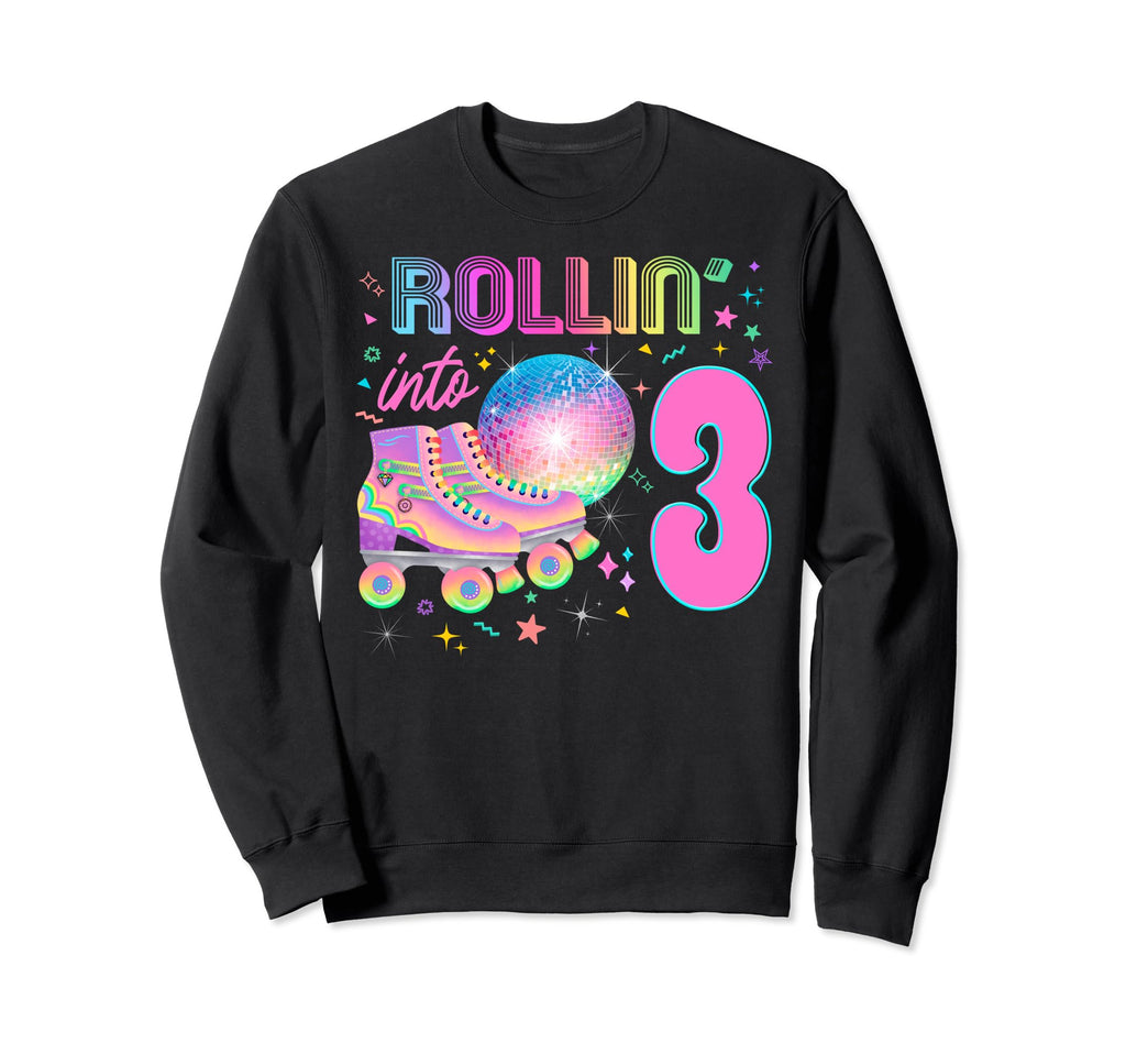 Roller Skates Party Skating 80S Sweatshirt - Novelty Apparel for Adults - T-Shirt, Sweatshirt, Hoodie