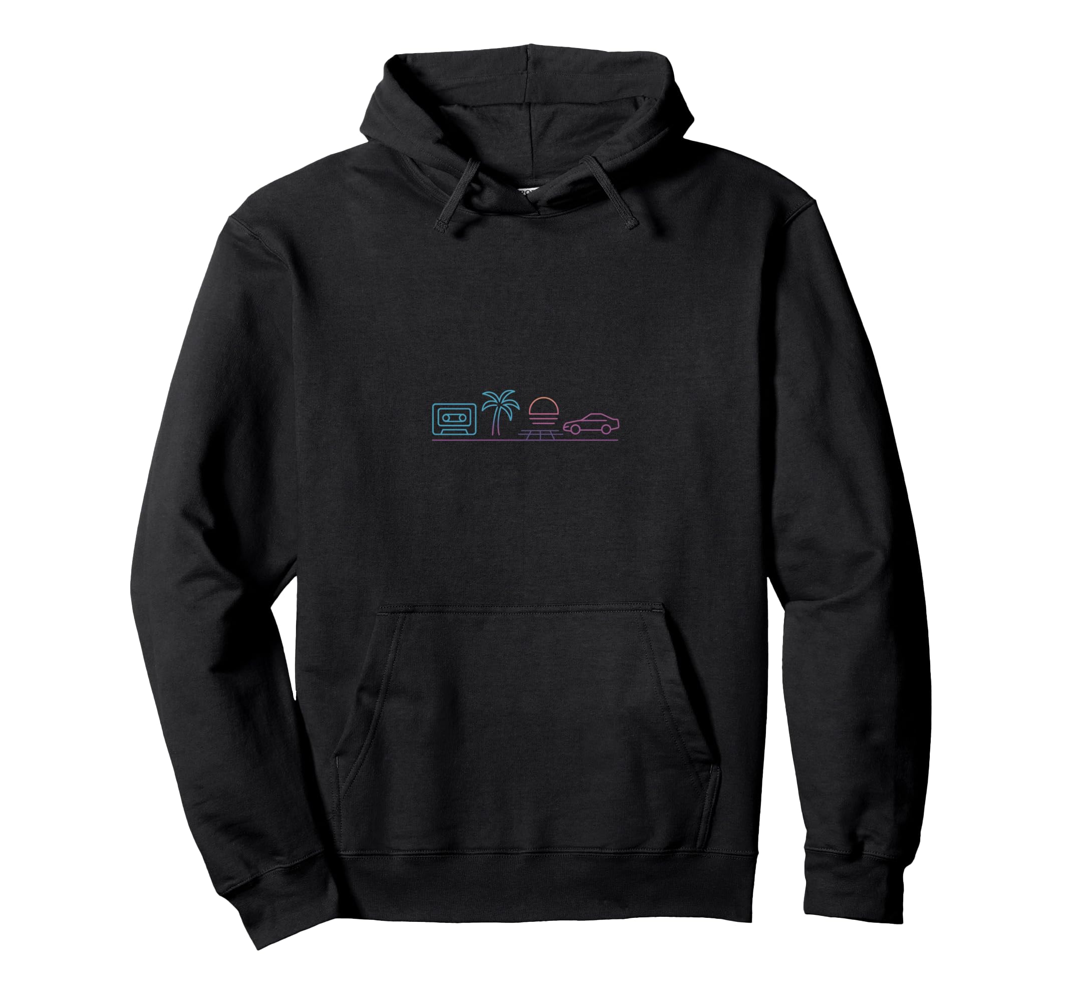 80S Synthwave Hoodie - Trendy Graphic Men Women - T-Shirt, Sweatshirt, Hoodie