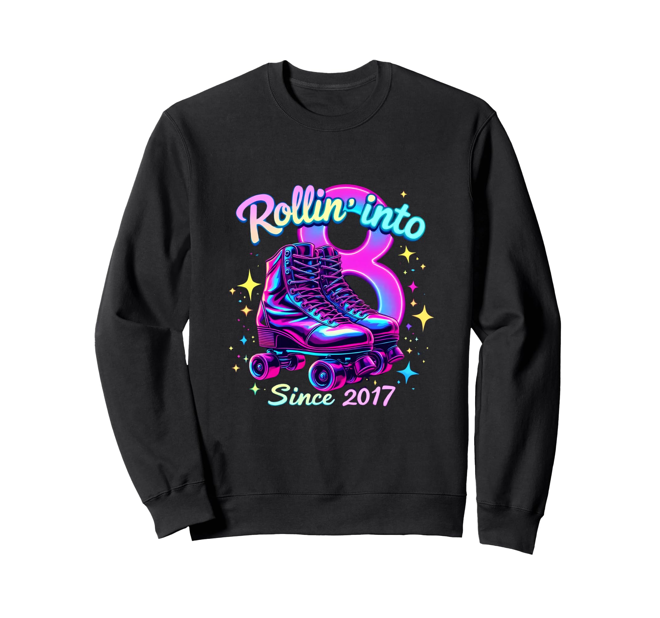 Skating Fun Rollin Into Awesome Since Sweatshirt - Minimalist Print Unisex - T-Shirt, Sweatshirt, Hoodie