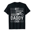 Best Daddy Ever Motorcycle American Flag T-Shirt - Unique Graphic Unisex - T-Shirt, Sweatshirt, Hoodie