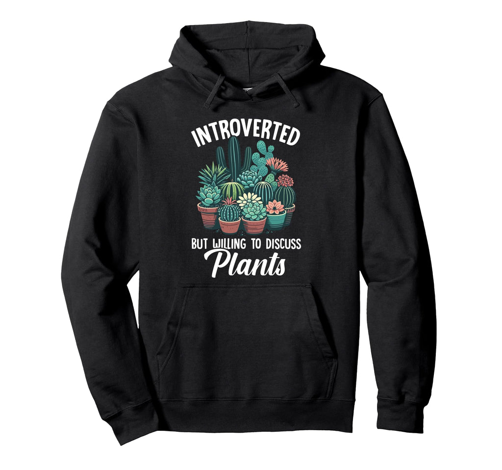 Introverted But Willing To Discuss Hoodie - Fun Novelty Design Men Women - T-Shirt, Sweatshirt, Hoodie