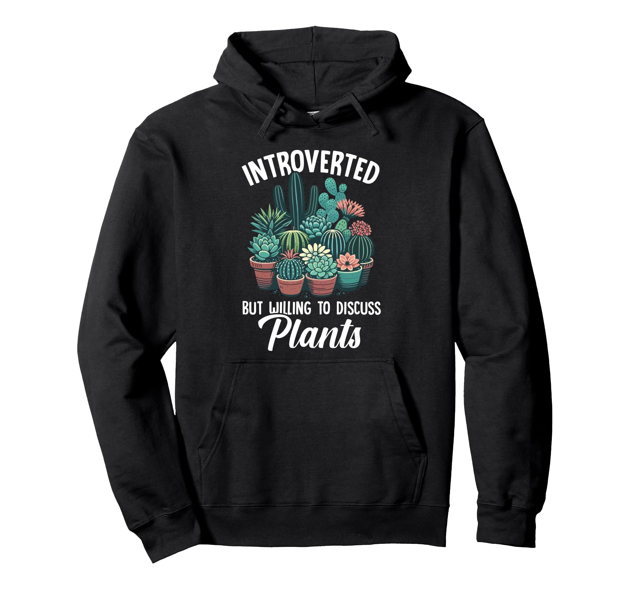 Introverted But Willing To Discuss Hoodie - Fun Novelty Design Men Women - T-Shirt, Sweatshirt, Hoodie