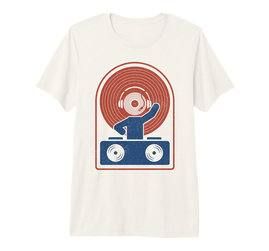 Dj Disc Jockey Vinyl Record Player T-Shirt - Fun Novelty Design Men Women - T-Shirt, Sweatshirt, Hoodie