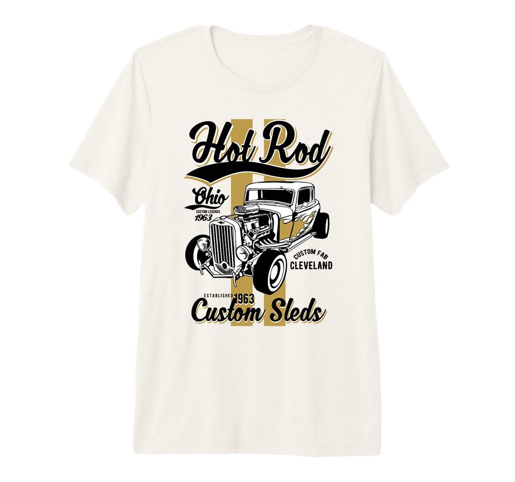 Hotrod Cleveland Ohio Automotive T-Shirt - Fun Novelty Design for Adults - T-Shirt, Sweatshirt, Hoodie