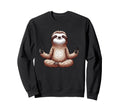 Meditation Sloth Yoga Pose Relaxing Sweatshirt - Novelty Apparel Unisex - T-Shirt, Sweatshirt, Hoodie