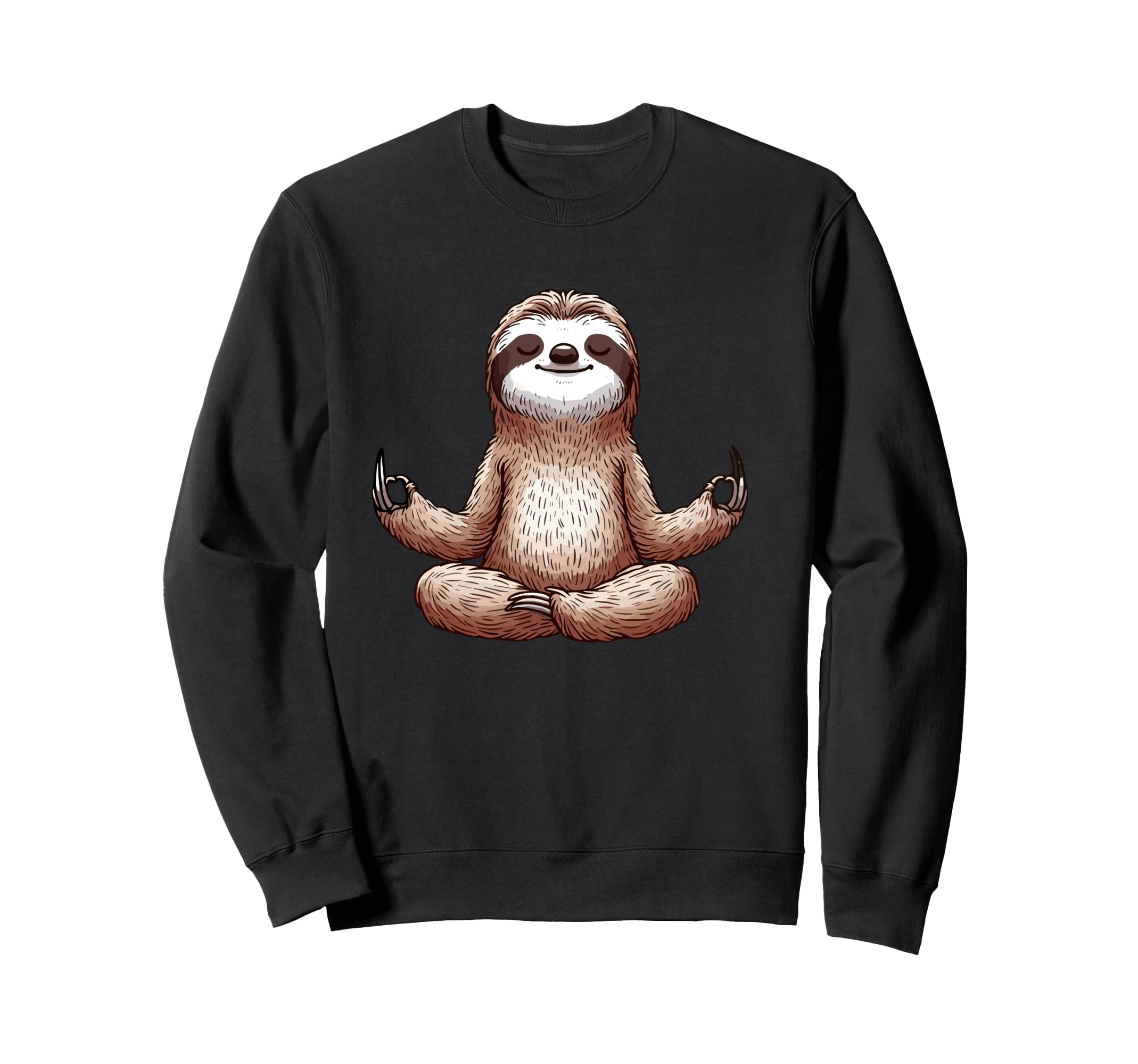 Meditation Sloth Yoga Pose Relaxing Sweatshirt - Novelty Apparel Unisex - T-Shirt, Sweatshirt, Hoodie