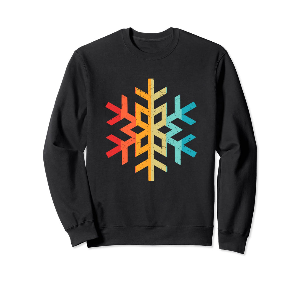 Snowflake Silhouette 70S 80S Sweatshirt - Aesthetic Graphic for Adults - T-Shirt, Sweatshirt, Hoodie