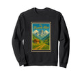 French Alps France 50S Travel Art Sweatshirt - Minimalist Print Men Women - T-Shirt, Sweatshirt, Hoodie