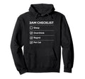 3Am Checklist Funny Overthinking Cat Hoodie - Novelty Apparel for Adults - T-Shirt, Sweatshirt, Hoodie