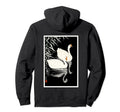 Asian Japanese Swans Woodblock Hoodie - Casual Everyday Wear Unisex - T-Shirt, Sweatshirt, Hoodie
