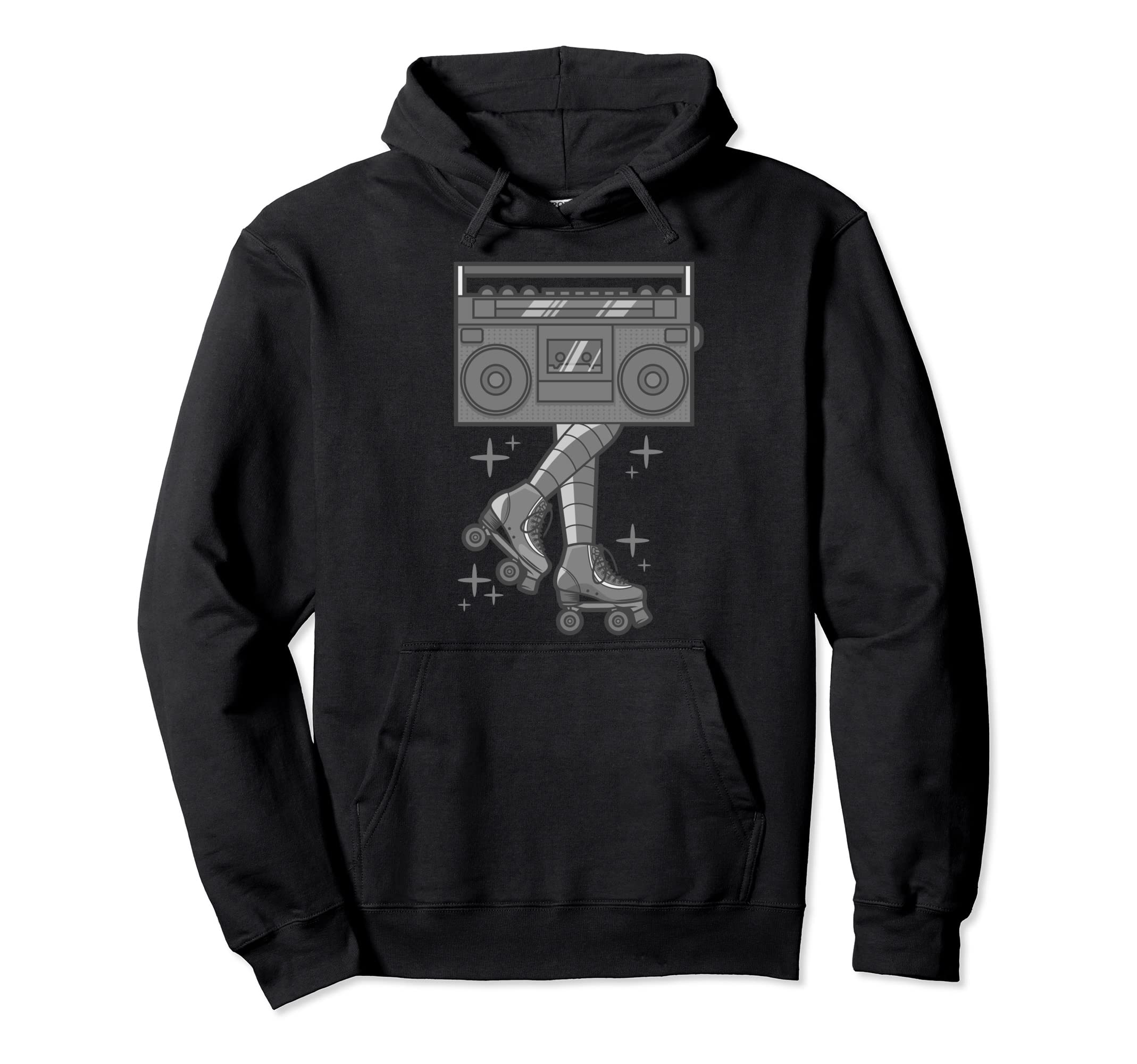 Rollerskates Funny 80S Roller Disco Hoodie - Novelty Apparel Men Women - T-Shirt, Sweatshirt, Hoodie
