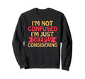 Overthinking Overthinker Funny Sweatshirt - Aesthetic Graphic for Adults - T-Shirt, Sweatshirt, Hoodie