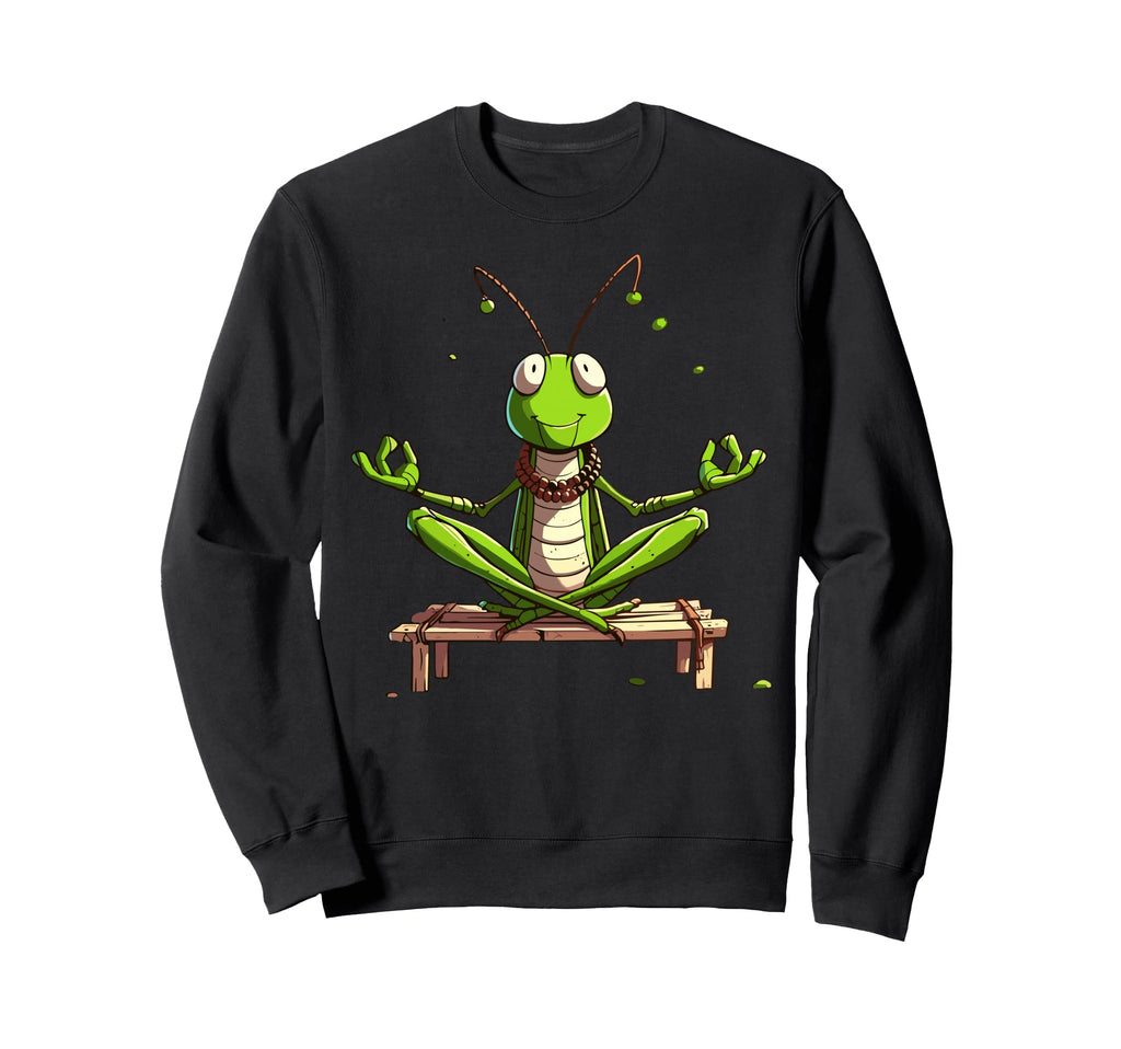 Meditation Grasshopper Yoga Pose Sweatshirt - Graphic Print for Adults - T-Shirt, Sweatshirt, Hoodie